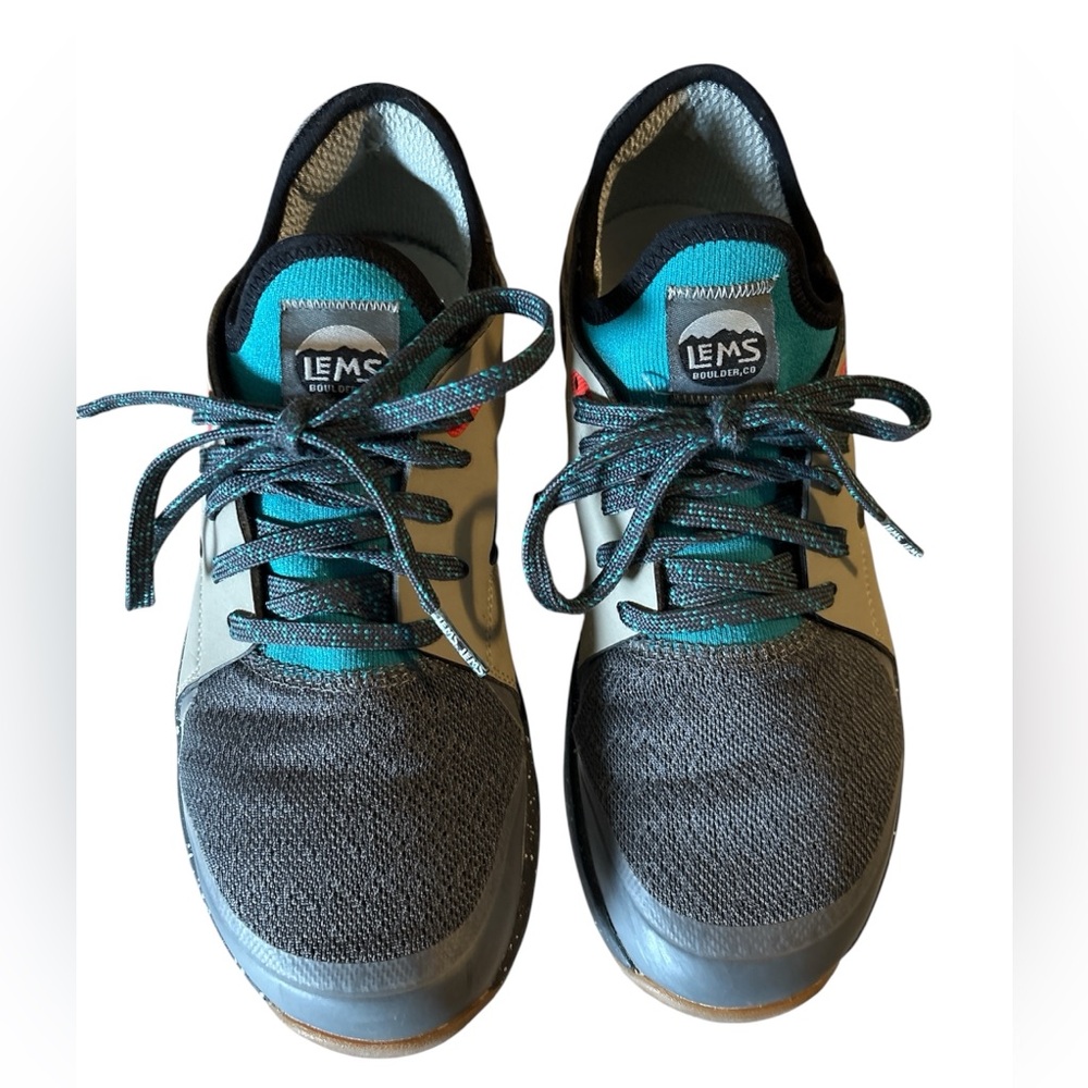 LEMS Men's Athletic Shoes - Gray and Teal